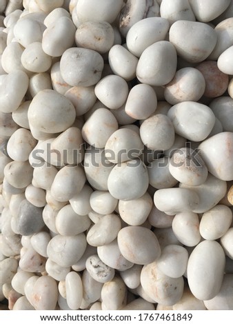 White color stones picture for background.