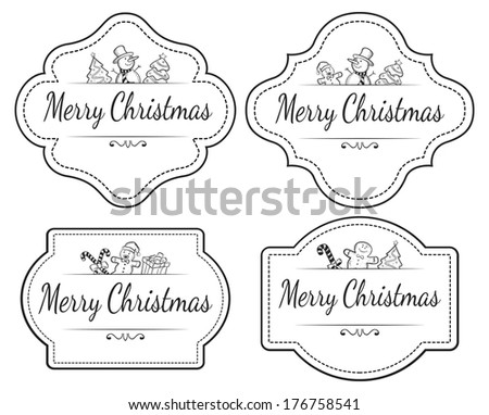 Christmas label