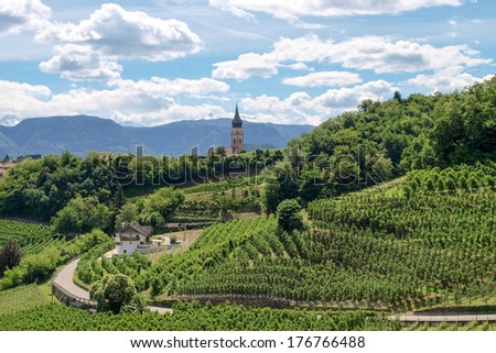 Italy - Südtirol, walking in the mountains of Meran - Bozen. Castel d'ppiano Royalty-Free Stock Photo #176766488