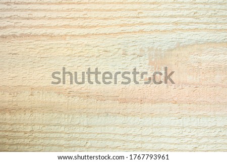 Cream white wood texture wall background. Board wooden plywood pine paint light nature for seamless pattern bright on wallpaper. Surface table beach summer blank for design and decoration.
