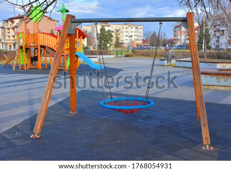 beautiful playground in the park