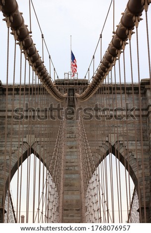 Brooklyn Bridge in New York City. USA