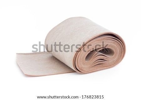 Rubber tape roll, isolated
