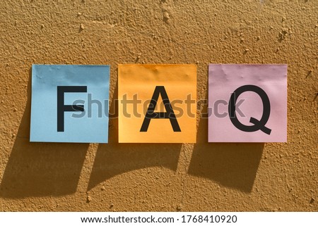 FAQ - Frequently Asked Questions on sticky notes on well