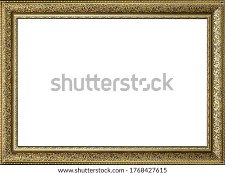 Frame for a picture on a white background Royalty-Free Stock Photo #1768427615