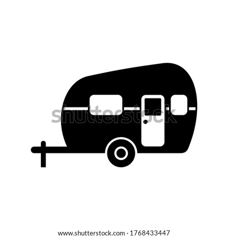 Camper Vector Illustration on White