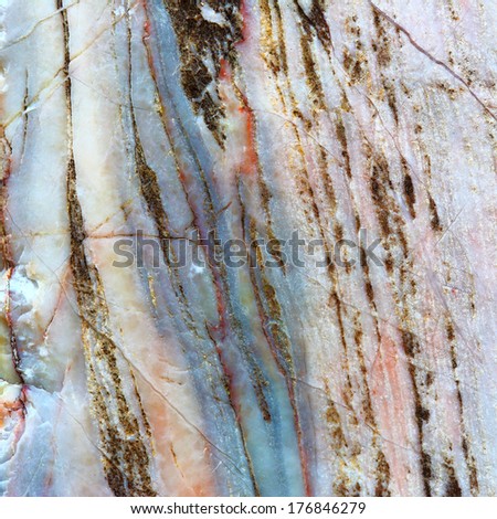 Line curve on marble stone texture background