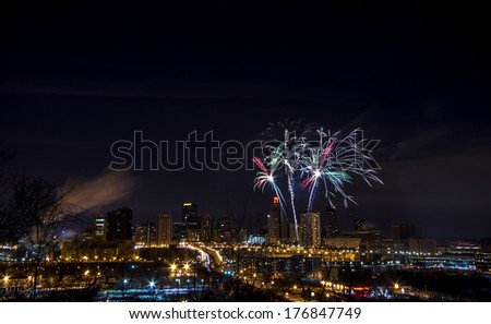 St Paul, Minnesota winter carnival fireworks