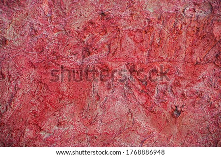 Background material photo of wall surface painted with khaki diatomaceous earth
