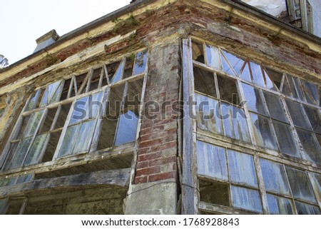 view of an old abandoned window