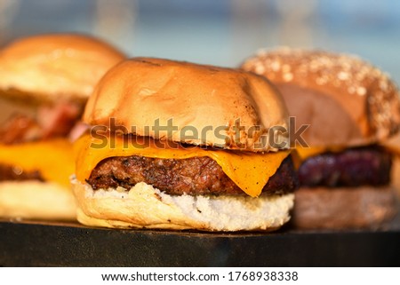 Photograph of handmade sandwich made on the grill
