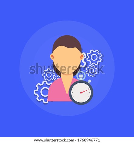 Woman agent technology assistant illustration support design. Female assistance client customer telemarketing worker hotline. Headphone call centre service business symbol icon. Manager sales .