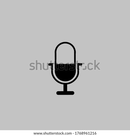 Vector illustration of microphone icon