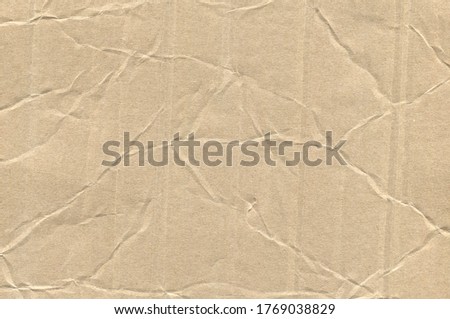 Crumpled Cardboard Texture. Paper Background for Design 