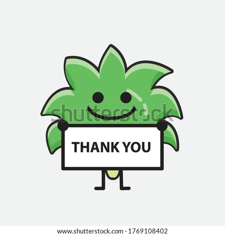 An illustration of Cute Coconut Tree Vector Character 