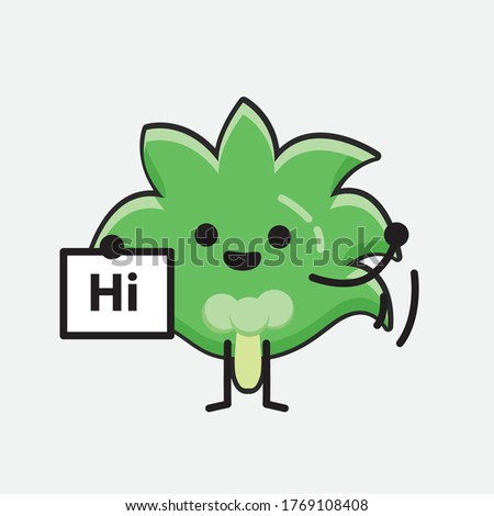 An illustration of Cute Coconut Tree Vector Character 