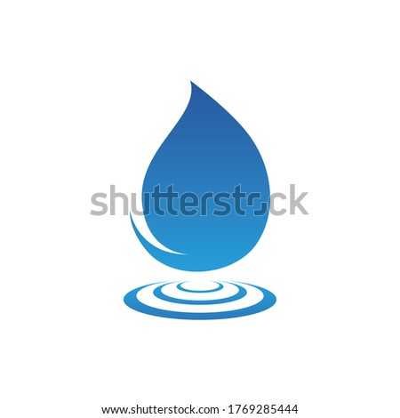Water drop Logo Template vector illustration design