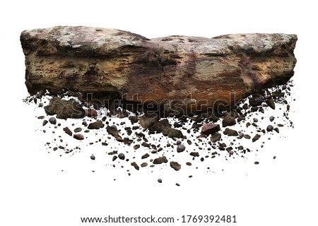 rock isolated on white background	 Royalty-Free Stock Photo #1769392481