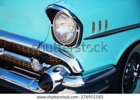 Vintage Car Front Detail Royalty-Free Stock Photo #176951183