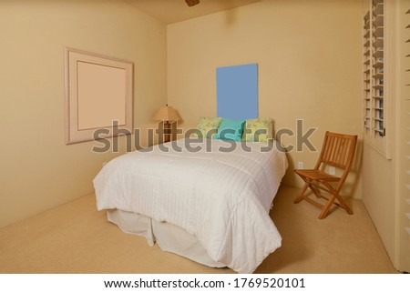 Full length view of  Simple bedroom