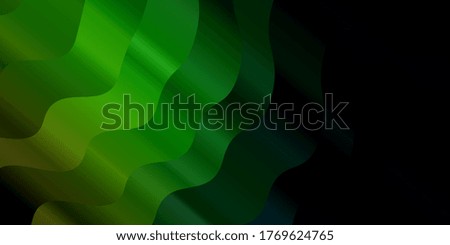 Dark Multicolor vector template with curved lines. Bright sample with colorful bent lines, shapes. Best design for your ad, poster, banner.