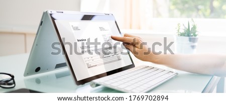 Online Digital E Invoice And Statements Software Royalty-Free Stock Photo #1769702894