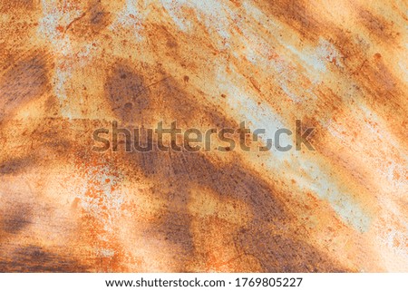 Texture of rusty iron board background