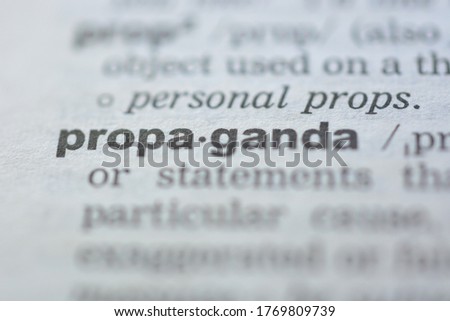The word PROPAGANDA in the dictionary Royalty-Free Stock Photo #1769809739