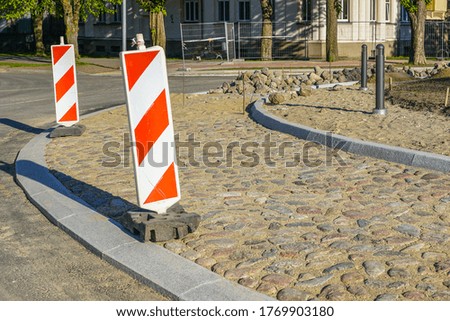 construction of a new traffic organization object - a roundabout in the city