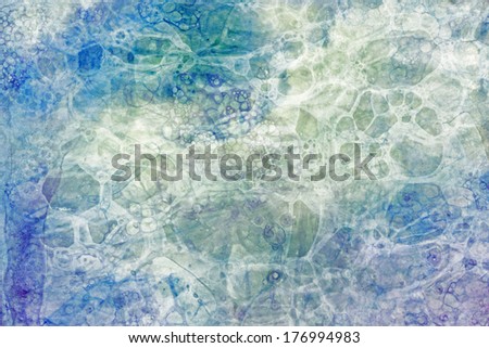 Handmade Bubble Grunge Composition For Abstract Visual Solutions