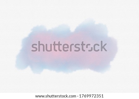 Abstract pink watercolor art hand paint on paper texture white background, Watercolor background.for art design, tag. hand-drawn stain element for the frame, card,
