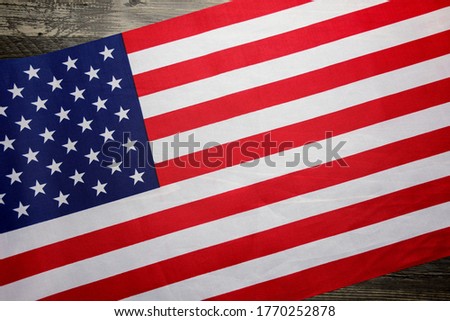 Background with the American flag.