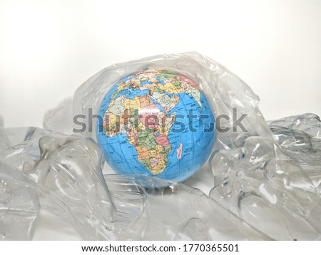 the world is full of plastic bottles. People who use plastic bottles are calculated per day. plastic bottles isolated on a white background