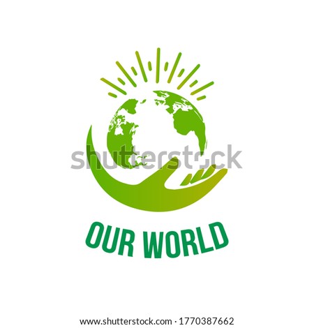 Save Earth Vector Logo Template