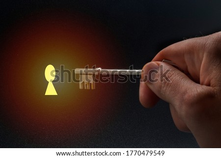 Unlock your potential. Symbolic photography of door opening. Royalty-Free Stock Photo #1770479549