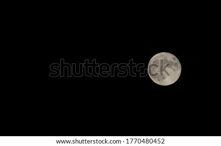 
night full moon visual decor