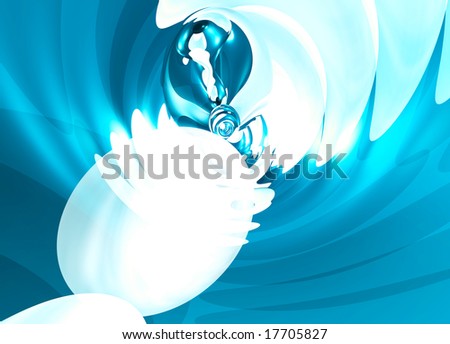 Fluid Wave Surfer Modern abstract background pattern illustration