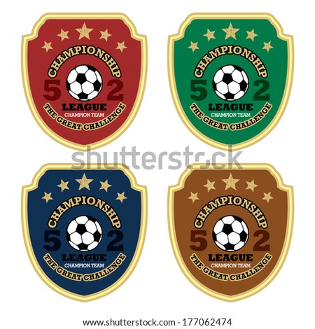 Vector soccer badge / Vector soccer labels / Soccer emblems 