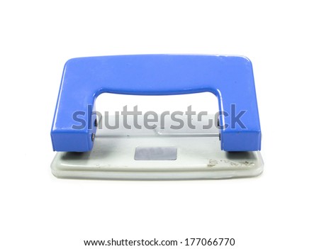 The paper punch Isolated on white background