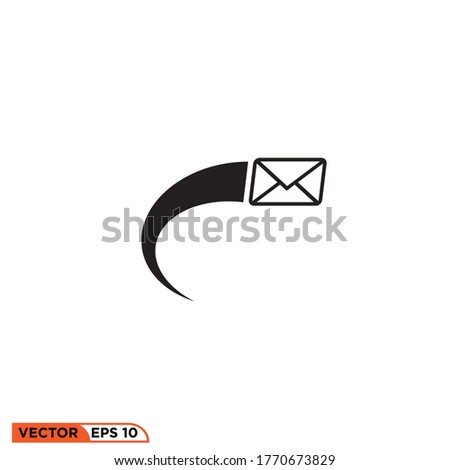 Icon vector graphic of Mail, good for template web etc