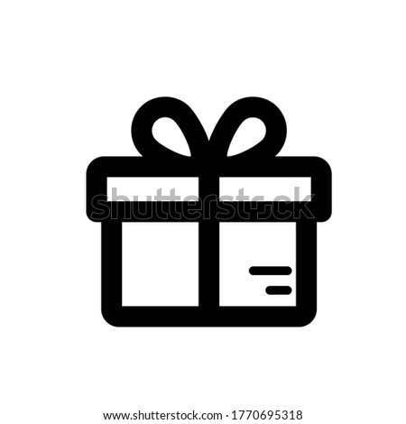  Gift Box icon design template. Trendy style, vector eps 10