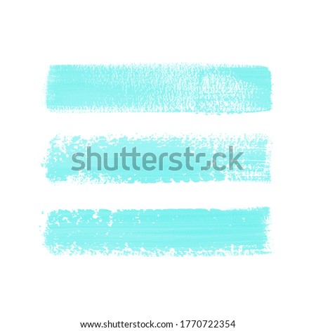 Art brush painted textured stripes set isolated vector background. Watercolor stroke set.