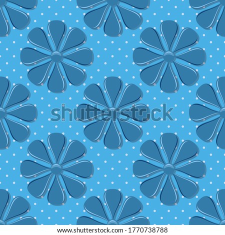 Decorative floral background. Seamless vector illustration