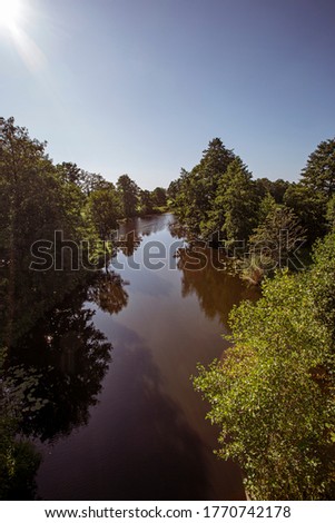 Šilutė, Lithuania - Aukstumala river in summer time