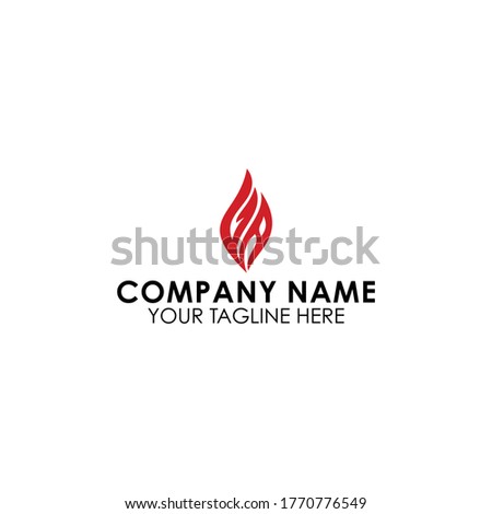 Letter GA or G A fire logo vector illustration. Speed flame icon for your project, company or application.