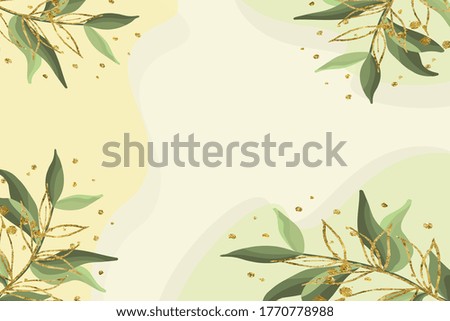 Vector design templates in simple modern style with flowers and leaves, wedding invitation backgrounds and frames, social media stories wallpapers