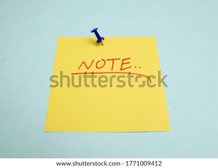 Macro photo of note paper