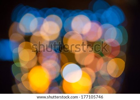 blurring lights bokeh background