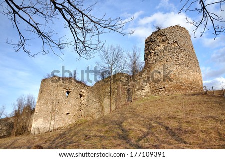 Ancient fortress in Transylvania. Romania