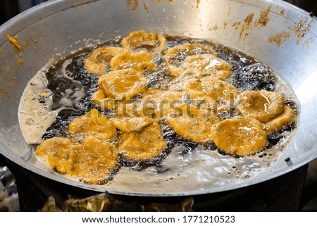 The fried fish patty (deep fry)